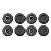 Replacement Part For 8pcs Black Wheel Tire Upgrade Parts For 1/16 B14 C24 Military Truck RC view 2
