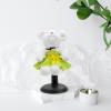 PATKAW 4 Pcs 5.9 Inch Portable Doll Stands, Black PVC Bear Stand Doll Display Case for Storage and Organization of Children's Dolls view 2