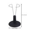 PATKAW 4 Pcs 5.9 Inch Portable Doll Stands, Black PVC Bear Stand Doll Display Case for Storage and Organization of Children's Dolls view 4