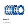 15x24x5mm | 6802-2RS (5 Rubber Sealed Bearings) view 3