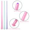 Skylety 3 Pieces Light up Wand Magic Light and Sound Illuminating Princess Wand Fairy Favors Party Accessory for Cosplay Masquerade(Pink, Purple, Blue) view 3