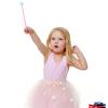 Skylety 3 Pieces Light up Wand Magic Light and Sound Illuminating Princess Wand Fairy Favors Party Accessory for Cosplay Masquerade(Pink, Purple, Blue) view 4