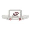 LAFEINA Metal Front Bumper with LED Lights for 1:10 RC Crawler Car SCX10 90046 TRX4 (Silver) view 1