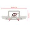 LAFEINA Metal Front Bumper with LED Lights for 1:10 RC Crawler Car SCX10 90046 TRX4 (Silver) view 3