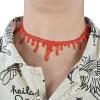 Choker Necklace, Halloween Dripping Necklace Wide Use for Theme Party Costumes( Necklace, One Size) view 2
