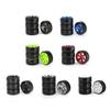 Replacement Part For 4Pcs RC Drifting Car Tire Set Hard Plastic Hard Tyre Set For On-road Vehicle Drifting RC Car Parts - (Color: Dark Grey) view 2