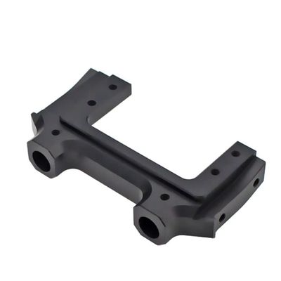 Replacement Part For Front Bumper Servo Bracket Mount Front Steering Gear Bracket For 1/10 SCX10 II 90046 90047 RC Car Accessories - (Color: Black)