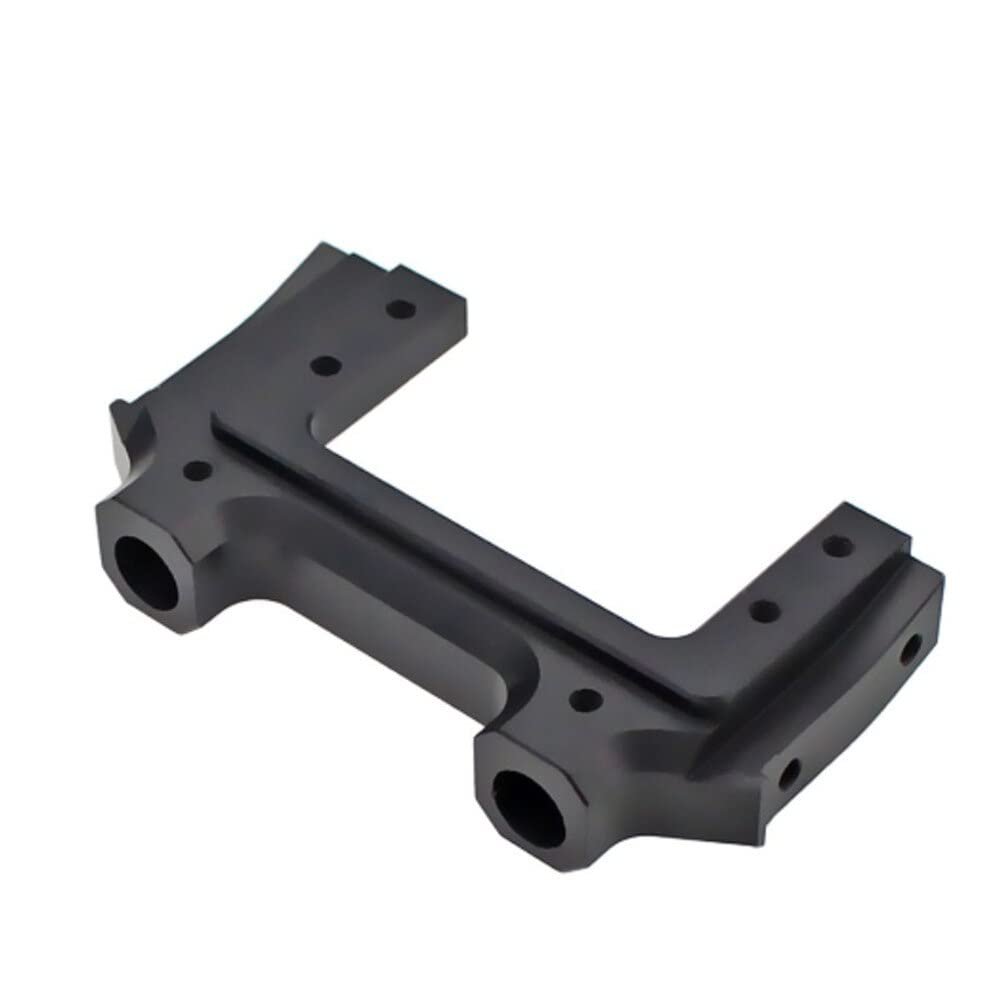 Replacement Part For Front Bumper Servo Bracket Mount Front Steering Gear Bracket For 1/10 SCX10 II 90046 90047 RC Car Accessories - (Color: Black)