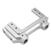 Replacement Part For Front Bumper Servo Bracket Mount Front Steering Gear Bracket For 1/10 SCX10 II 90046 90047 RC Car Accessories - (Color: Black) view 2