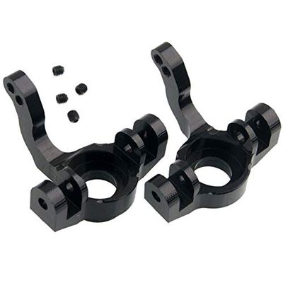 Replacement Part For RC AX31001 Aluminum Steering Knuckle Arm 2P For 1:10 90026 - (Color: Black)