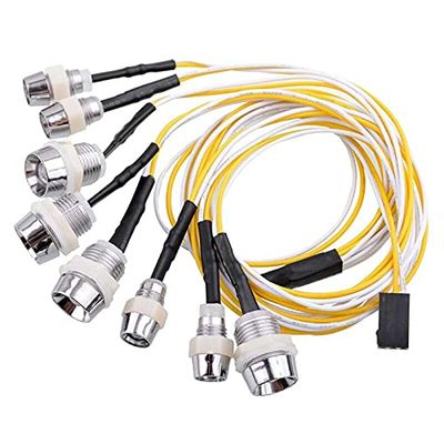 Replacement Part For RC Model Car 8 LED Lamp Headlight/Taillight Kit X5XE - (Color: Yellow)