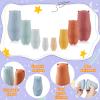 Chivao 8 Pieces Russian Nesting Dolls, Silicone Matryoshka Doll Easter Toys Educational Toy Stacking Nesting Dolls for Toddlers, Gift for Kids Boys Girls(Bear) view 3