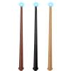 Skylety 3 Pieces Light up Wand Magic Light and Sound Illuminating Princess Wand Fairy Favors Party Accessory for Cosplay Masquerade(Black, Dark Brown, Yellow) view 1