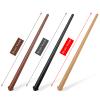 Skylety 3 Pieces Light up Wand Magic Light and Sound Illuminating Princess Wand Fairy Favors Party Accessory for Cosplay Masquerade(Black, Dark Brown, Yellow) view 2