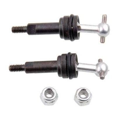 Replacement Part For 1/28 K969 K989 P929 Upgraded Parts Metal Steering Cup Rear Shaft Mount Drive Shaft Shock Absorber Damper Board For RC Car - (Color: 2pc Silver Drive)