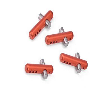 GPM For Arrma 1/8 VENDETTA 4X4 3S BLX Speed Bash Racer Upgrade Parts Aluminum + Stanless Steel Front+Rear Body Post - 4Pc Set Orange