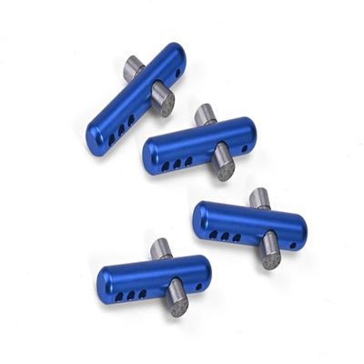 GPM For Arrma 1/8 VENDETTA 4X4 3S BLX Speed Bash Racer Upgrade Parts Aluminum + Stanless Steel Front+Rear Body Post - 4Pc Set Blue