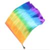 Winged Sirenny 32" Flowy Spinning Silk Flag Poi, Church Praise Prophetic Worship Adoration Dance Banner, Dance Poi Streamer, Beginners Practice Play Silk (Rainbow) view 1