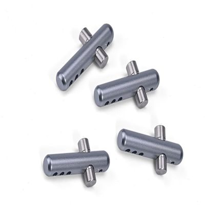 GPM For Arrma 1/8 VENDETTA 4X4 3S BLX Speed Bash Racer Upgrade Parts Aluminum + Stanless Steel Front+Rear Body Post - 4Pc Set Gray Silver