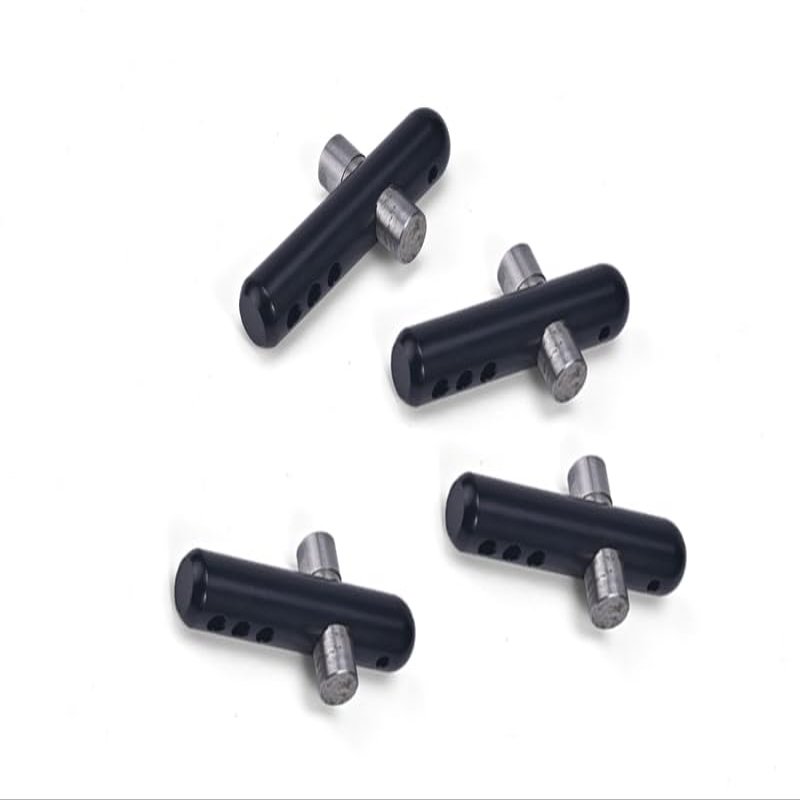 GPM For Arrma 1/8 VENDETTA 4X4 3S BLX Speed Bash Racer Upgrade Parts Aluminum + Stanless Steel Front+Rear Body Post - 4Pc Set Black