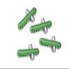 GPM For Arrma 1/8 VENDETTA 4X4 3S BLX Speed Bash Racer Upgrade Parts Aluminum + Stanless Steel Front+Rear Body Post - 4Pc Set Green view 1