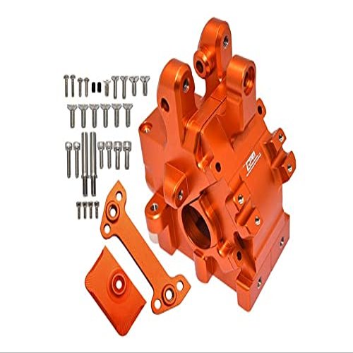 Aluminum Front Or Rear Gear Box For Arrma 1:5 KRATON 8S BLX-ARA110002 / KRATON EXB Roller-ARA5208-34Pc Set Orange