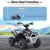 INFANS Kids Ride on ATV, 12V 4 Wheeler Quad Toy Vehicle with Music, Horn, High Low Speeds, LED Lights, Electric Ride On Toy, Battery Powered Wheels Car for Kids Over 3 Years Old (Black) view 3