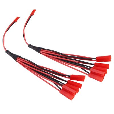 OliYin 2pcs 6X JST Lipo Charger Plug JST 1-Male to 6-Female Parallel Connector Cable 20awg 23cm9in - Used with Stock Blade SR / 120SR Celectra Charger