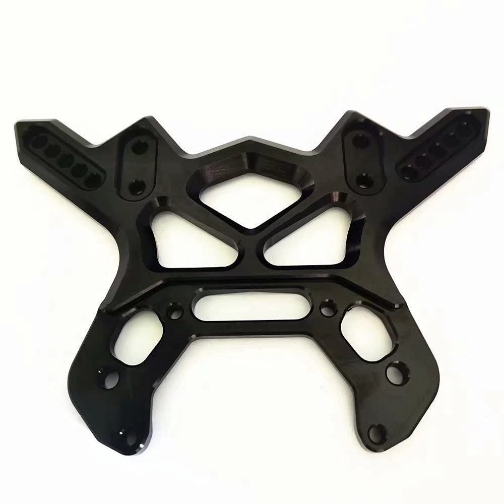 for Arrma 1/8 Kraton Talion Notorious Outcast 6S AR330220 Aluminum Mutiple Holes Ajustable Front Shock Tower Black