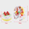 Loveyc 2 PCS DIY Food Deformable Robot Toys Pack,Hamburger French Fries Yogurt Cakes Ice Cream Transformer Robot Cube Early Educational Brain Blocks Toys Set for Adult Kids Boys Girls (Burger + Cake) view 4