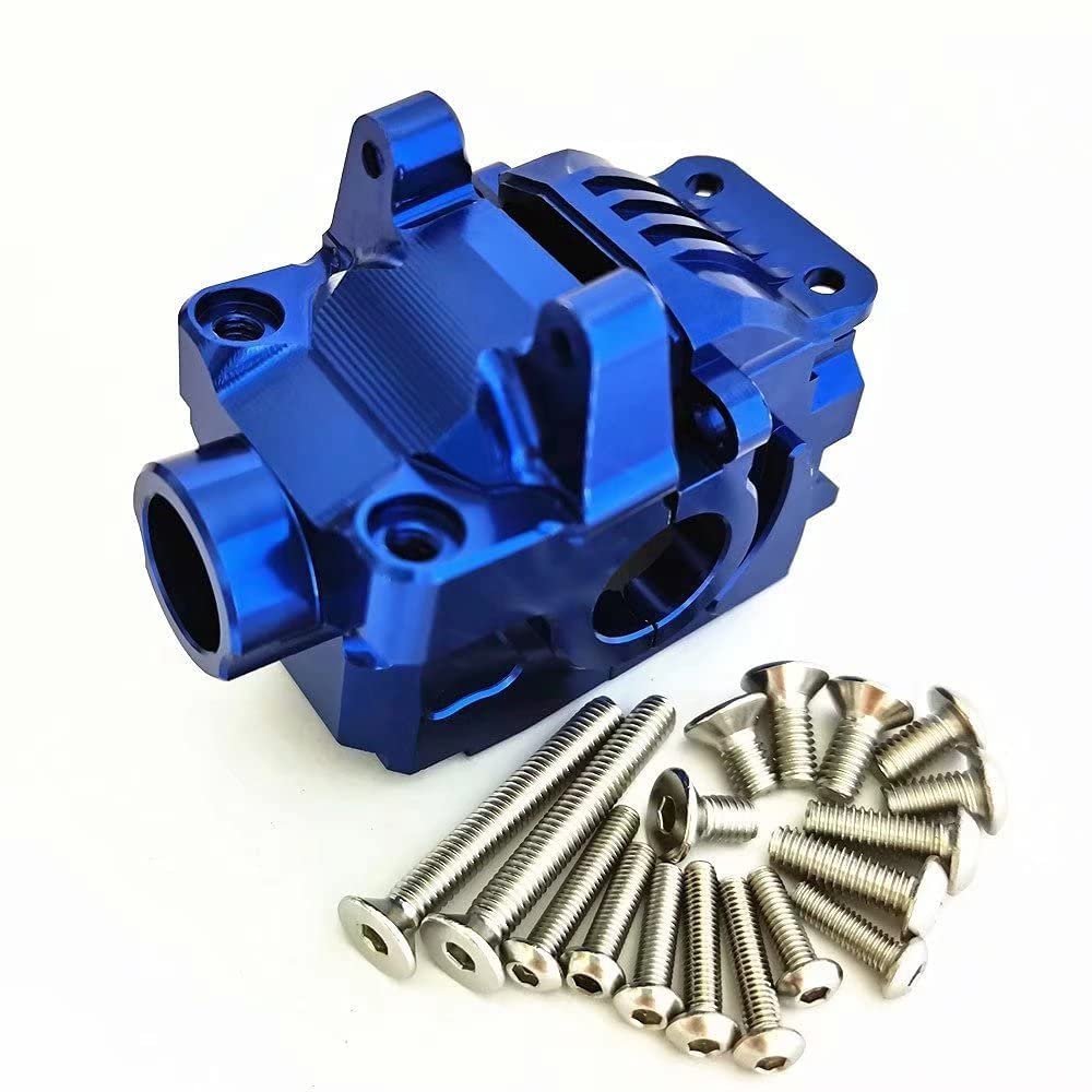 for Traxxas 1/10 Rustler Hoss Slash Stampede 4x4 XO-1 6881 Aluminum Front Differential Gear Case Blue