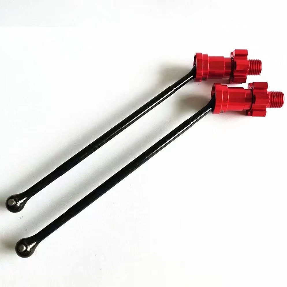 for Traxxas 1/5 X-MAXX 8S 7750X 7768 7756 Aluminum Adaptor + Harden Steel Driveshaft Red