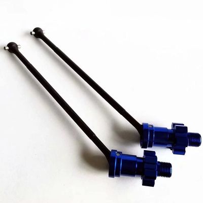 for Traxxas 1/5 X-MAXX 8S 7750X 7768 7756 Aluminum Adaptor + Harden Steel Driveshaft Blue