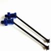 for Traxxas 1/5 X-MAXX 8S 7750X 7768 7756 Aluminum Adaptor + Harden Steel Driveshaft Blue view 2