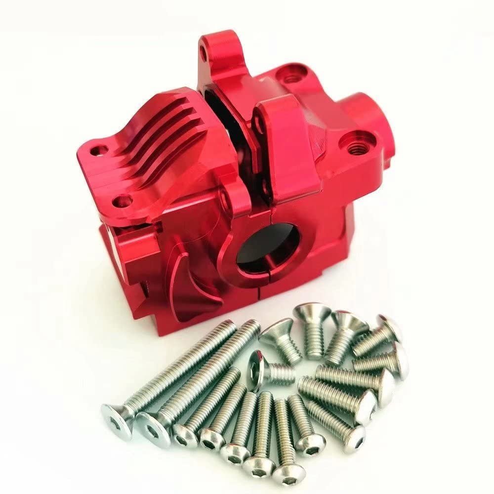 for Traxxas 1/10 Rustler Hoss Slash Stampede 4x4 XO-1 6881 Aluminum Front Differential Gear Case Red