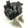 for Traxxas 1/10 Rustler Hoss Slash Stampede 4x4 XO-1 6880 Aluminum Rear Differential Gear Case Black view 2