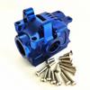 for Traxxas 1/10 Rustler Hoss Slash Stampede 4x4 XO-1 6880 Aluminum Rear Differential Gear Case Blue view 2