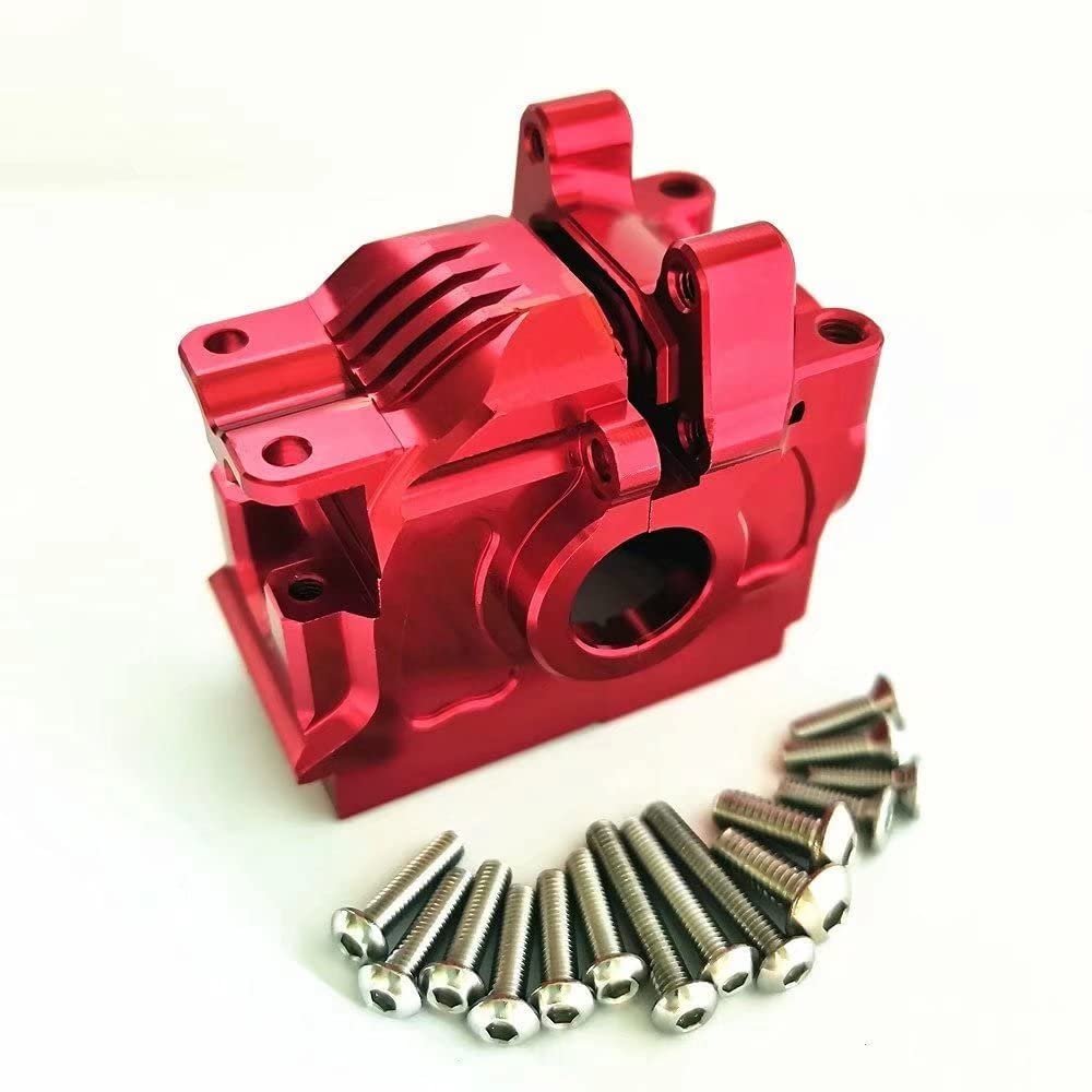 for Traxxas 1/10 Rustler Hoss Slash Stampede 4x4 XO-1 6880 Aluminum Rear Differential Gear Case Red