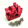 for Traxxas 1/10 Rustler Hoss Slash Stampede 4x4 XO-1 6880 Aluminum Rear Differential Gear Case Red view 1