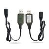 Charger Cable Replacement for SCX24 RC Car, Splatter Ball Gun, Gel Blaster, Drone - 7.4V 2S Lipo Battery Charger 2-Pack view 1
