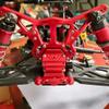 for Arrma 1/8 Kraton Talion Notorious Outcast 6S AR330222 Aluminum Mutiple Holes Ajustable Rear Shock Tower Black view 3