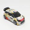 Majorette Car 1/64 - Citroen DS3 WRC Abu Dhabi no.4 White Gold (Letter on Front Grille) - Scale 1/58 (3 inches) - no Package view 2