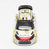 Majorette Car 1/64 - Citroen DS3 WRC Abu Dhabi no.4 White Gold (Letter on Front Grille) - Scale 1/58 (3 inches) - no Package view 3