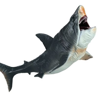 EOIVSH Large Megalodon Shark Toy, Plastic Ocean Animal Figurine, Realistic Sea Monster Toy Figure for Collection Gift, Bath Toy, Cake Topper