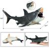 EOIVSH Large Megalodon Shark Toy, Plastic Ocean Animal Figurine, Realistic Sea Monster Toy Figure for Collection Gift, Bath Toy, Cake Topper view 2