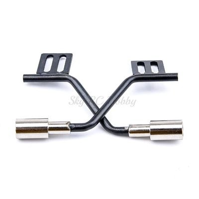 Simulation Metal Exhaust Pipe Gas Vent for kyx Traxxas TRX-4 Trx4 Defender Bronco RC Car Parts Exhaust Manifold