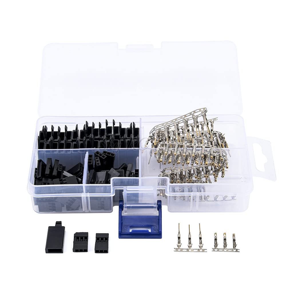30 Sets/Box Servo Plug with Lock Male Female Connector Crimp Pin Kit Acce Compatible for Hitec Spektrum RC Parts