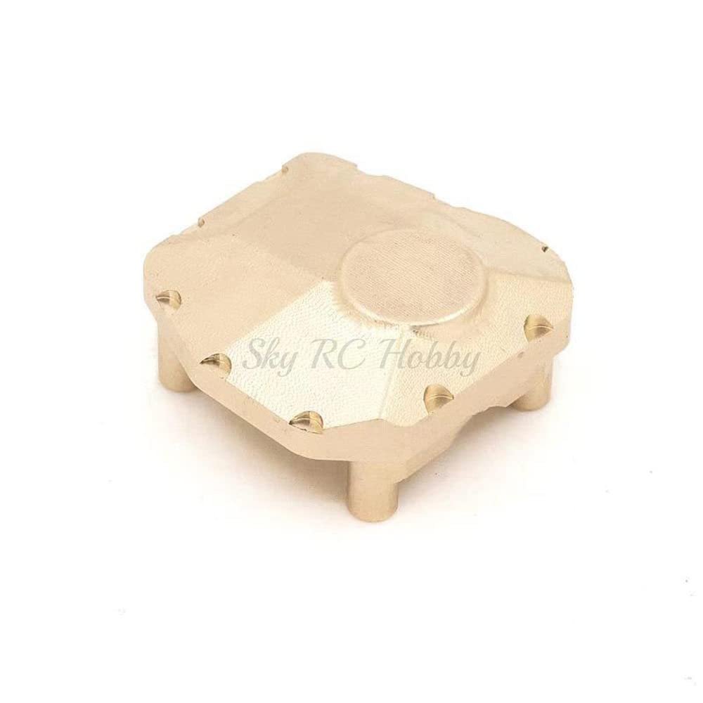 1 Piece Metal Copper Front and Rear Axle Cover Weight 40G for 1/10 RC Crawler Car AXIAL SCX10 III AX103007