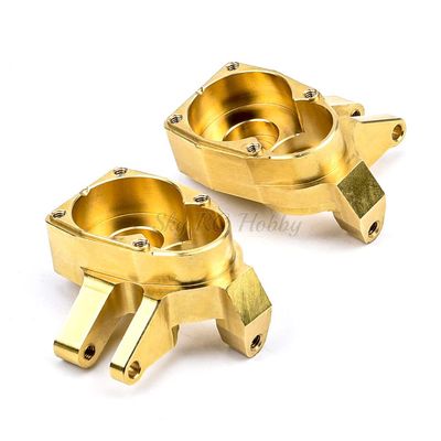 2pcs/lot Brass Counterweight Climbing Car Accessories Heavy Duty Front Steering Knuckle for 1/10 RC Car Axial Capra1.9 SCX10 III