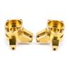 2pcs/lot Brass Counterweight Climbing Car Accessories Heavy Duty Front Steering Knuckle for 1/10 RC Car Axial Capra1.9 SCX10 III view 2